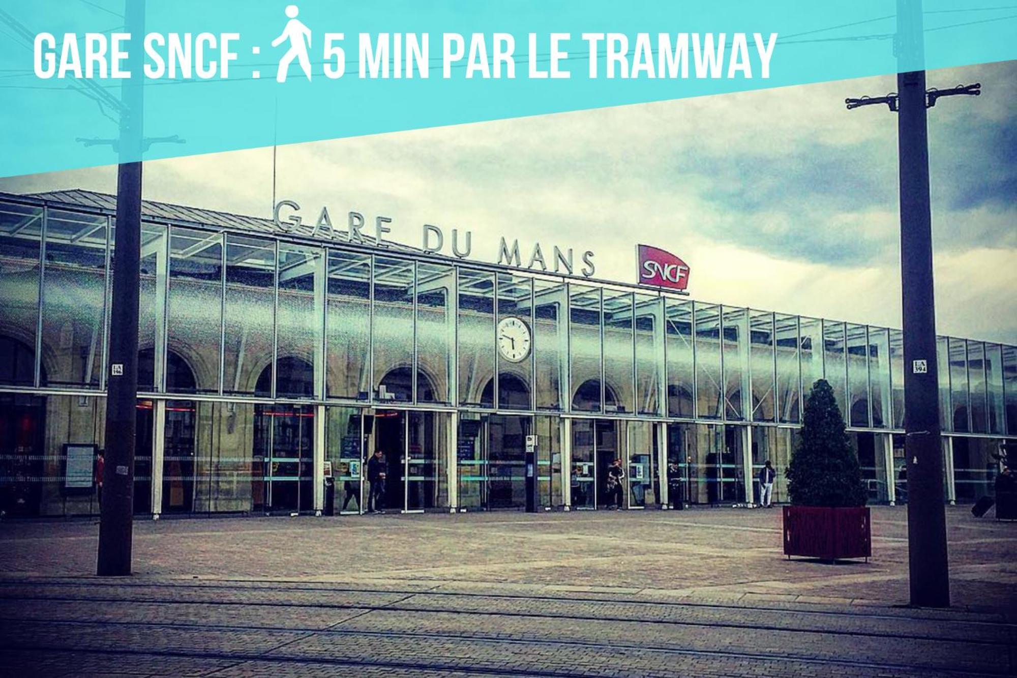 Tramway 10 Jaures Cosy Proche Gare Le Mans Exterior foto